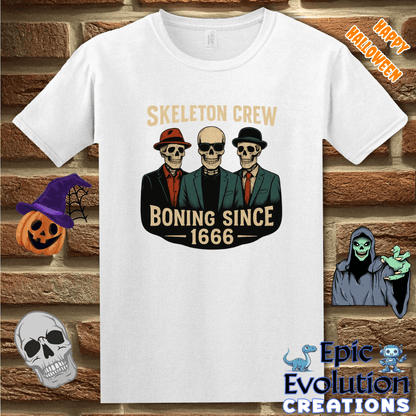 T-Shirt 💀Funny Skeleton T-Shirt for Halloween Epic Evolution Creations