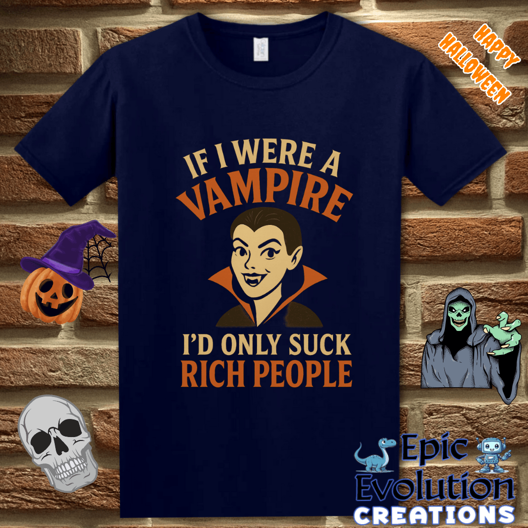 T-Shirt 🩸Funny Vampire T-Shirt for Halloween Epic Evolution Creations