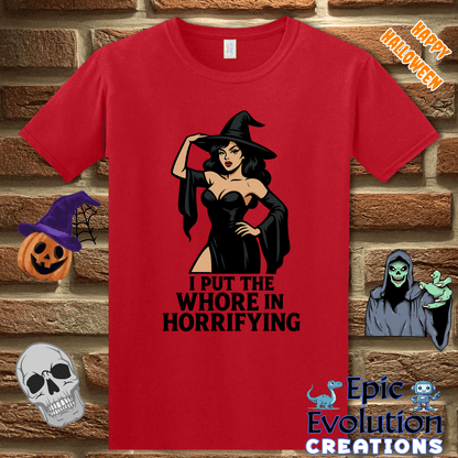 T-Shirt 🧟‍♀️ Funny Witch Halloween Shirt for Women Epic Evolution Creations