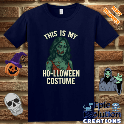 T-Shirt 🧟‍♀️ Funny Zombie Halloween Shirt for Women Epic Evolution Creations