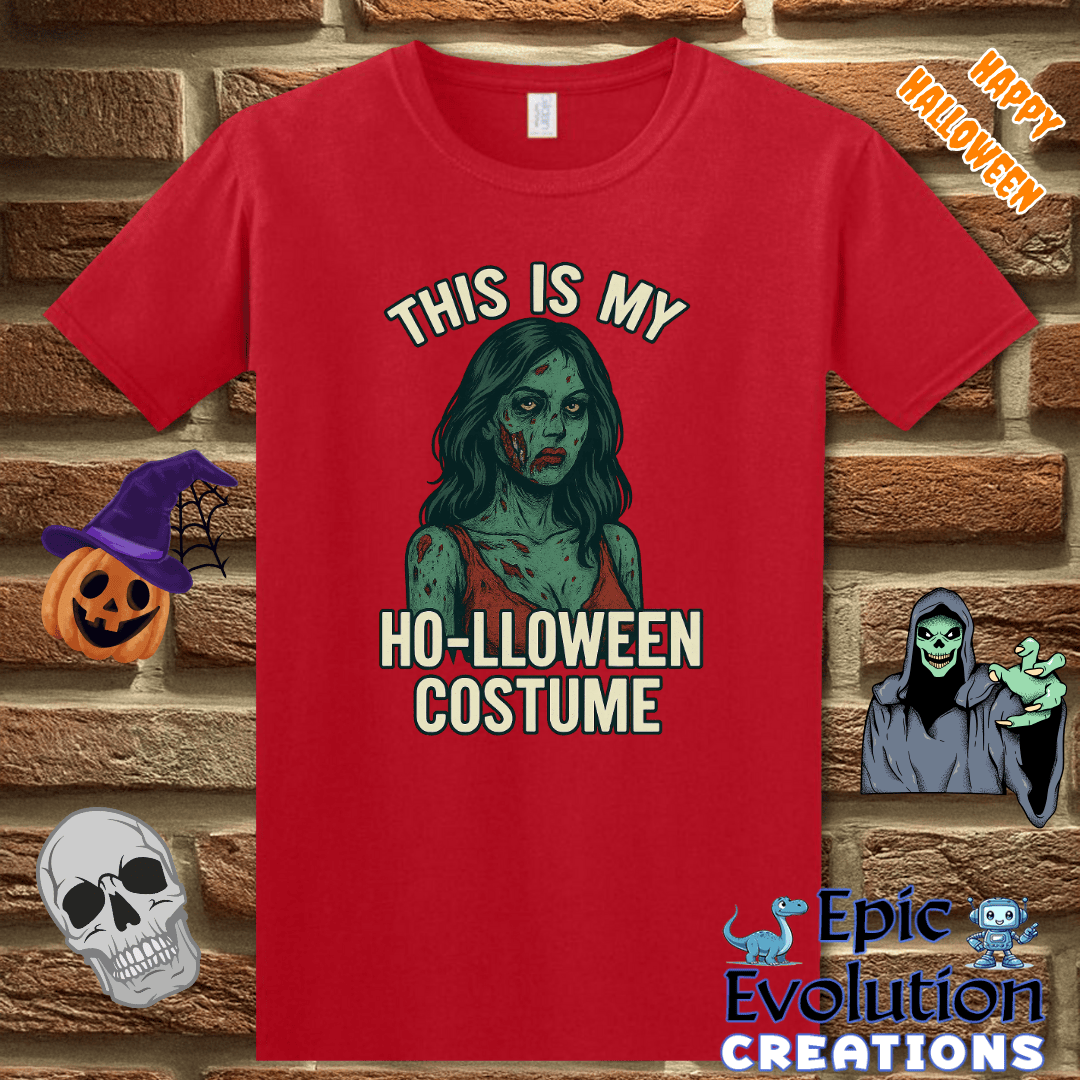 T-Shirt 🧟‍♀️ Funny Zombie Halloween Shirt for Women Epic Evolution Creations