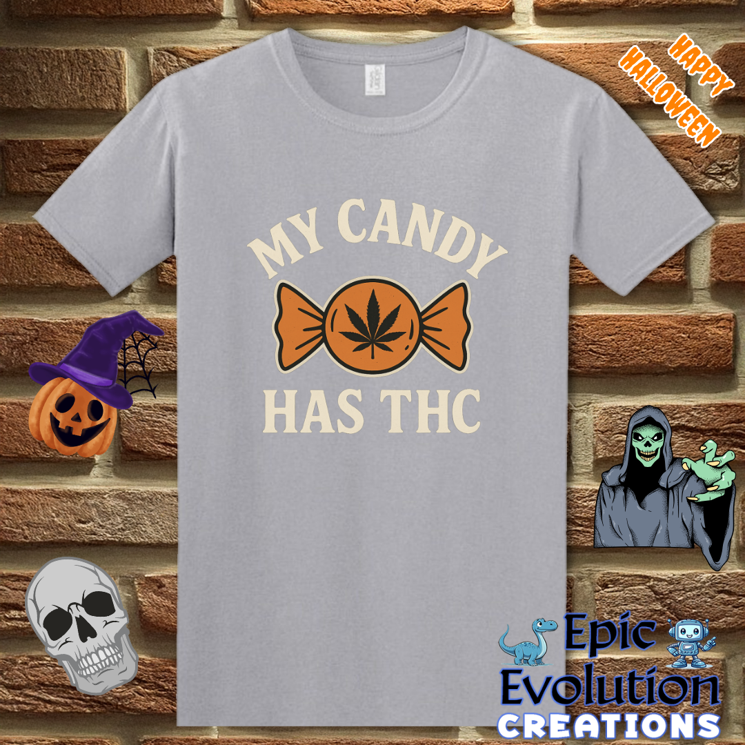 T-Shirt Graphite Heather / S 🔥 Funny Halloween T-Shirt for Stoners Epic Evolution Creations