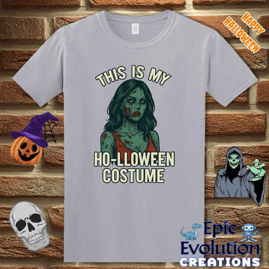 T-Shirt Graphite Heather / S 🧟‍♀️ Funny Zombie Halloween Shirt for Women Epic Evolution Creations