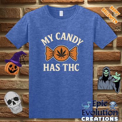 T-Shirt Heather Royal / S 🔥 Funny Halloween T-Shirt for Stoners Epic Evolution Creations
