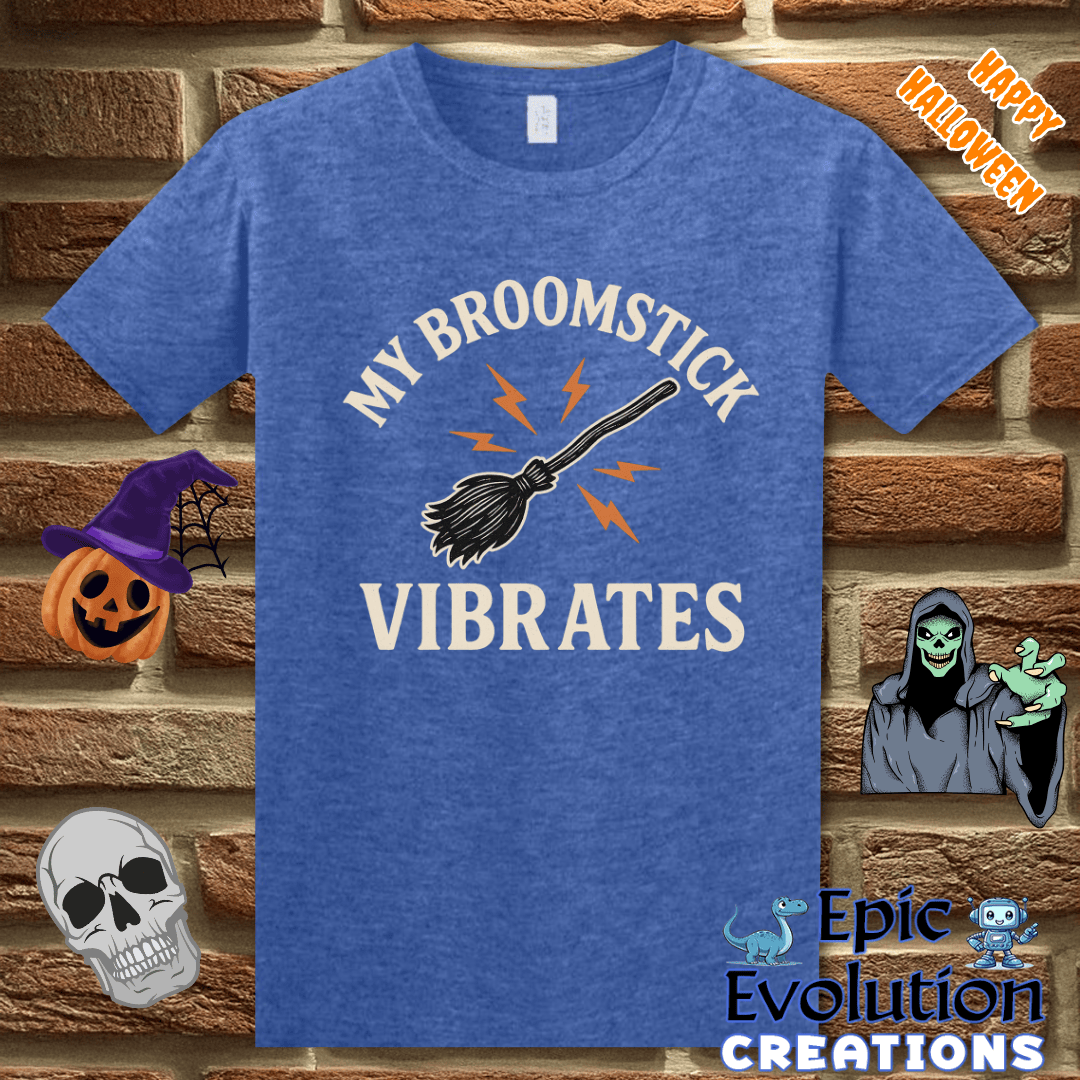 T-Shirt Heather Royal / S 🧙 Funny Witch Halloween Shirt for Women Epic Evolution Creations