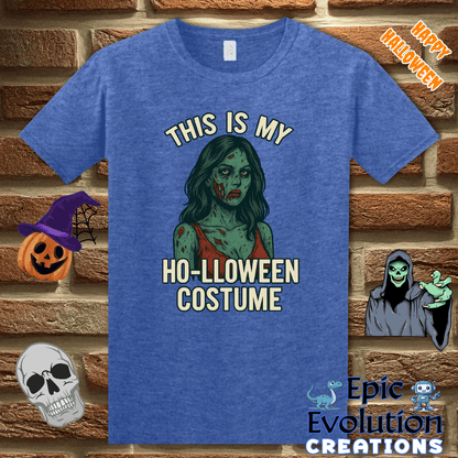 T-Shirt Heather Royal / S 🧟‍♀️ Funny Zombie Halloween Shirt for Women Epic Evolution Creations
