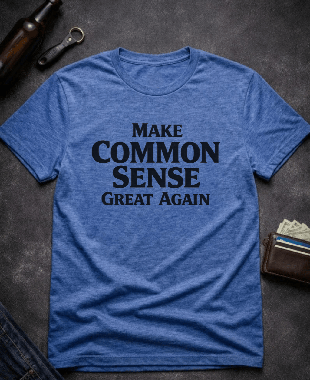 T-Shirt Heather Royal / S Make Common Sense Great Again T Shirt Epic Evolution Creations
