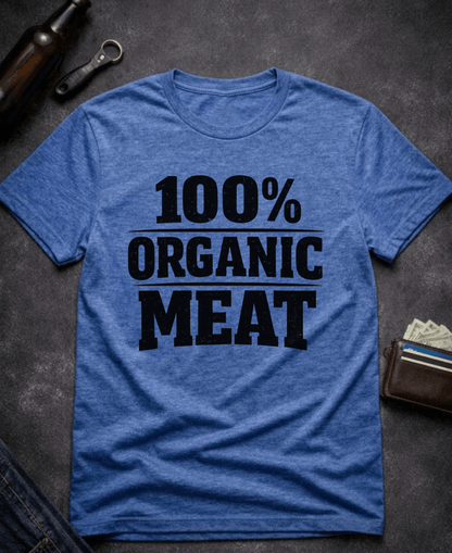 T-Shirt Heather Royal / S Organic Meat Funny T-Shirt Epic Evolution Creations