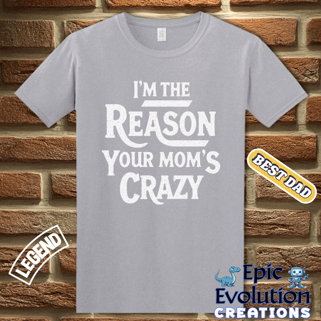 T-Shirt Humorous T Shirt for Men Father's Day Gift, Sarcastic Family Shirt for Humor Lovers, Funny Family Tee Gift for Dad, Sarcastic T Shirt Gift for Fathers Epic Evolution Creations