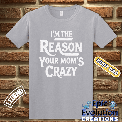 T-Shirt Humorous T Shirt for Men Father's Day Gift, Sarcastic Family Shirt for Humor Lovers, Funny Family Tee Gift for Dad, Sarcastic T Shirt Gift for Fathers Epic Evolution Creations