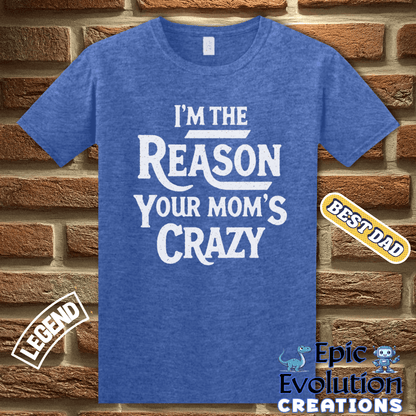 T-Shirt Humorous T Shirt for Men Father's Day Gift, Sarcastic Family Shirt for Humor Lovers, Funny Family Tee Gift for Dad, Sarcastic T Shirt Gift for Fathers Epic Evolution Creations