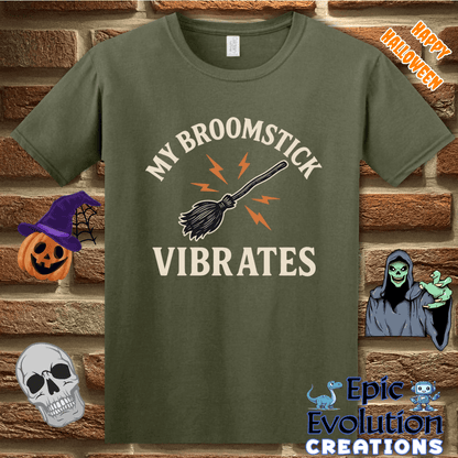 T-Shirt Military Green / S 🧙 Funny Witch Halloween Shirt for Women Epic Evolution Creations