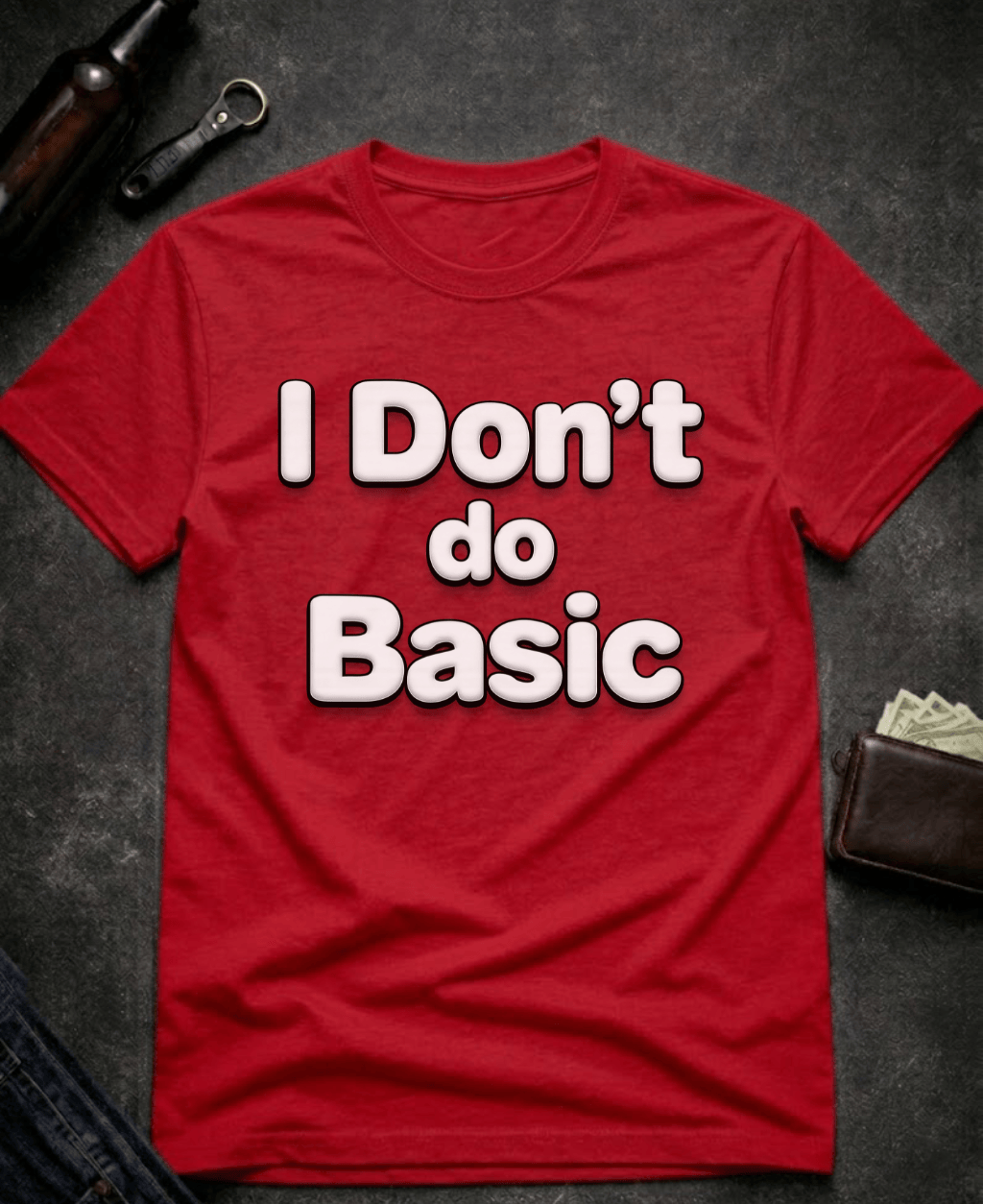 T-Shirt Red / S I Don’t Do Basic Funny Sarcastic T-Shirt Epic Evolution Creations