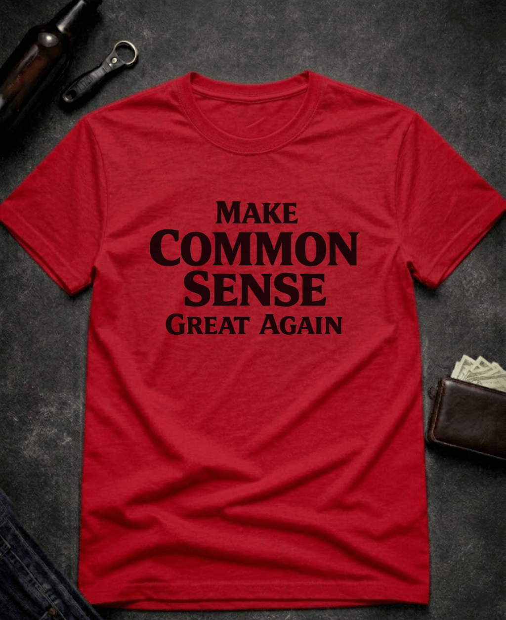 T-Shirt Red / S Make Common Sense Great Again T Shirt Epic Evolution Creations