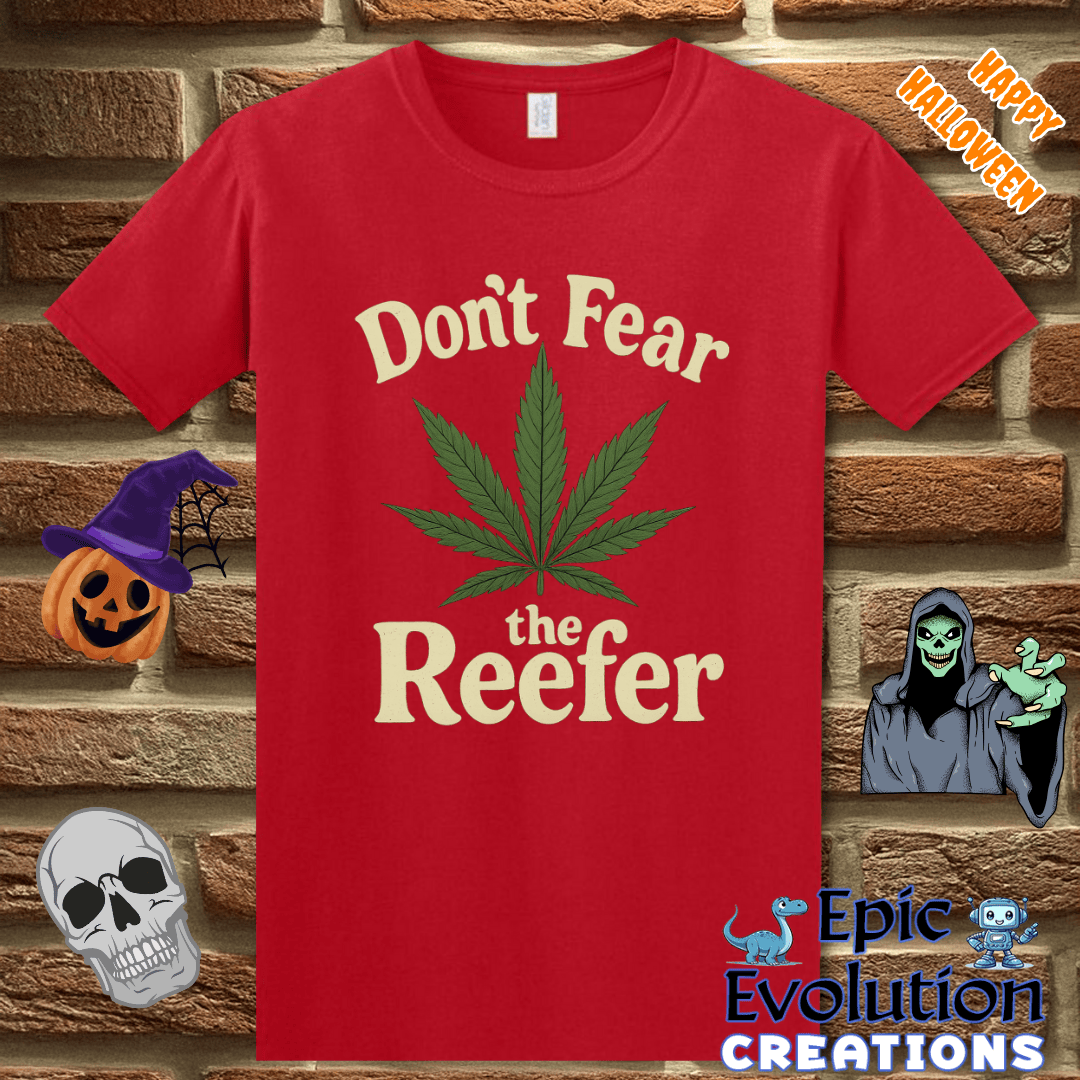 T-Shirt 👻 Reefer Funny Halloween T-Shirt for Men and Women Epic Evolution Creations
