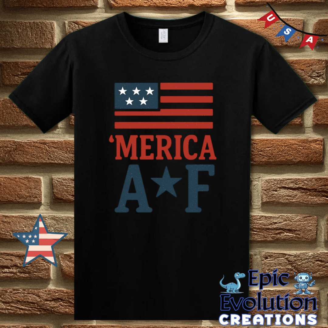 T-Shirt S / Black Funny 4th of July Shirt for Men and Women Epic Evolution Creations