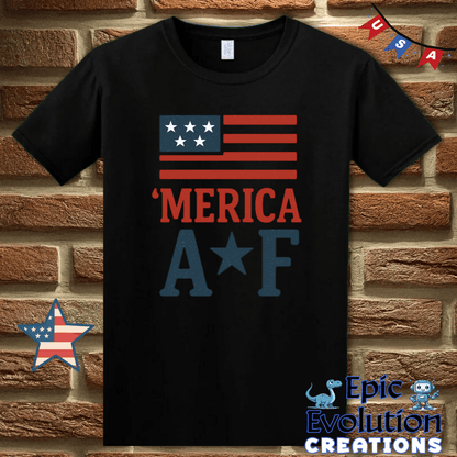 T-Shirt S / Black Funny 4th of July Shirt for Men and Women Epic Evolution Creations