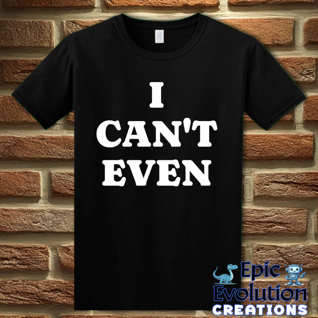 T-Shirt S / Black Funny Adult Self-Awareness Shirt Epic Evolution Creations