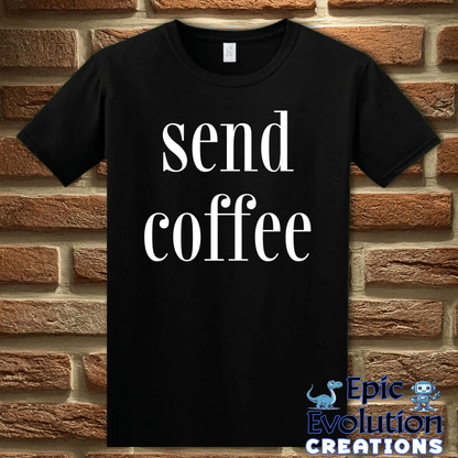 T-Shirt S / Black Funny Coffee Addict T Shirt Epic Evolution Creations