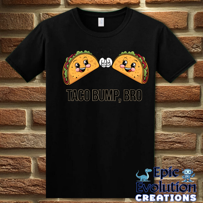 T-Shirt S / Black Funny Taco T Shirt for Taco Lovers Epic Evolution Creations