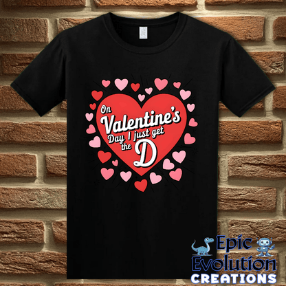 T-Shirt S / Black Funny Valentine’s Day T Shirt Epic Evolution Creations