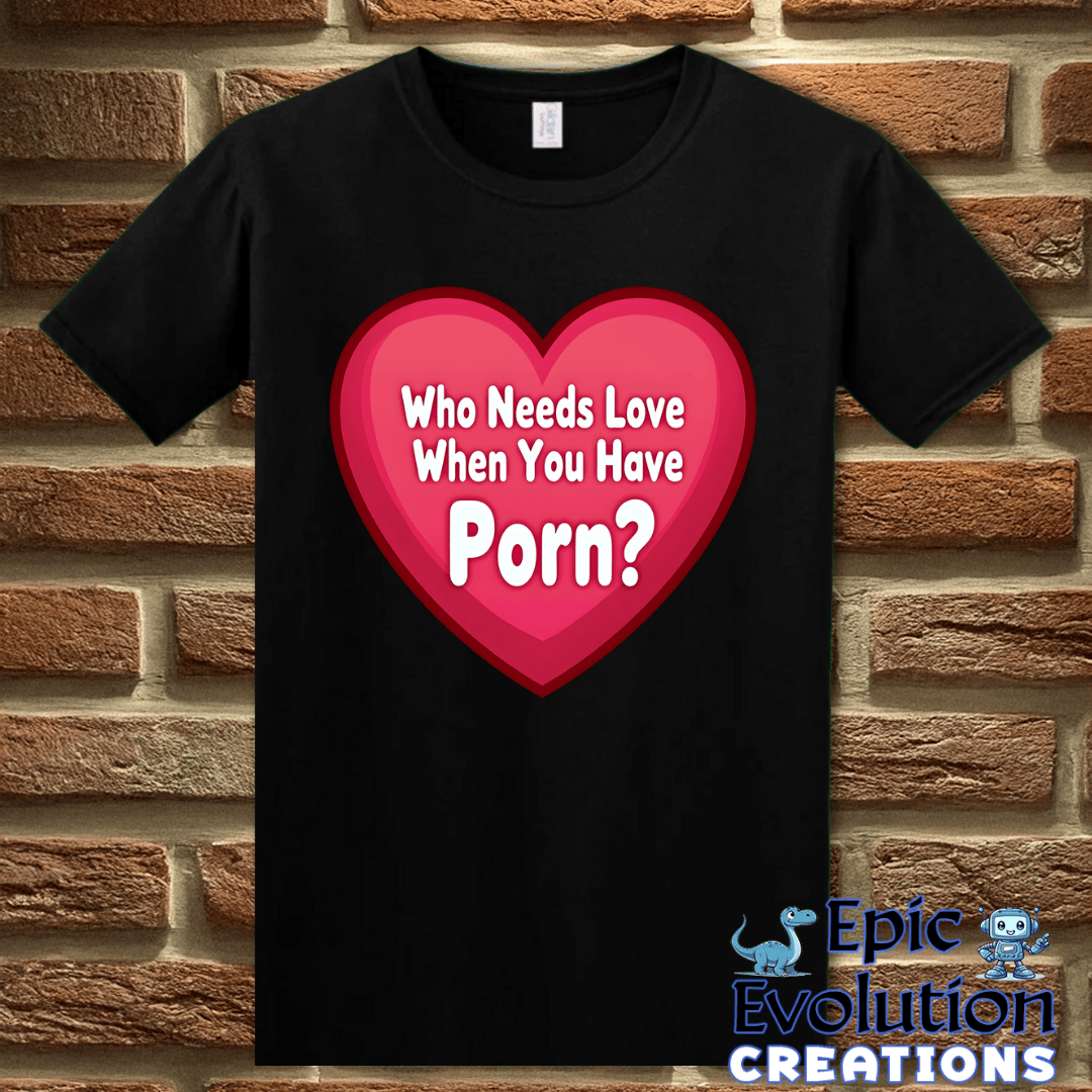 T-Shirt S / Black Rude Valentine Shirt Epic Evolution Creations