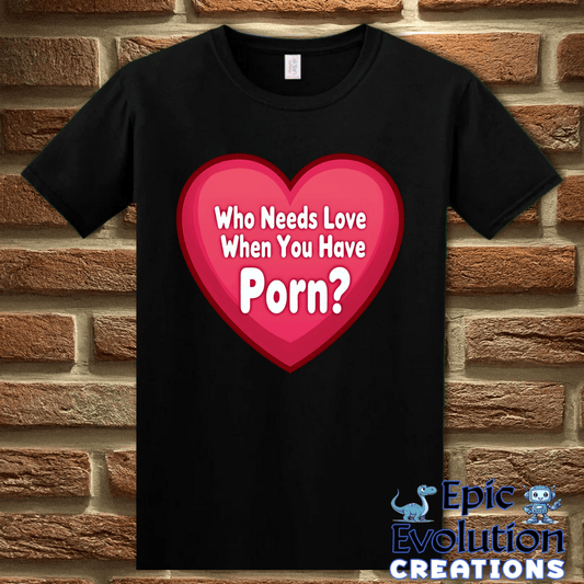 T-Shirt S / Black Rude Valentine Shirt Epic Evolution Creations