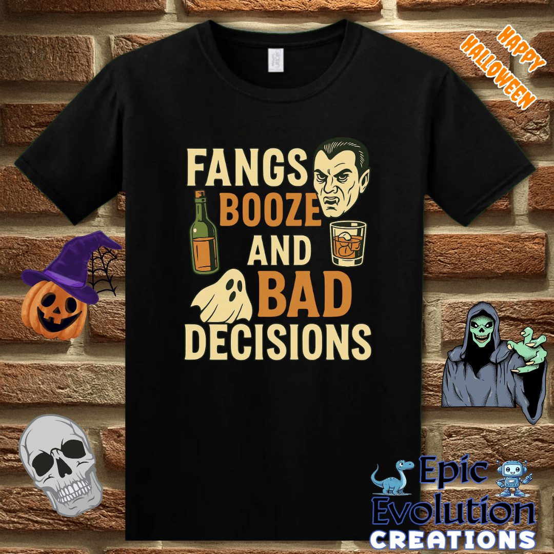 T-Shirt S / Gildan Black Funny Halloween T-Shirt for Women and Men Epic Evolution Creations