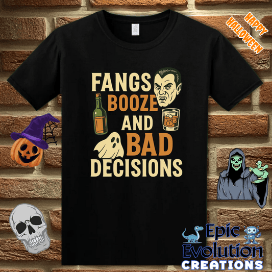 T-Shirt S / Gildan Black Funny Halloween T-Shirt for Women and Men Epic Evolution Creations