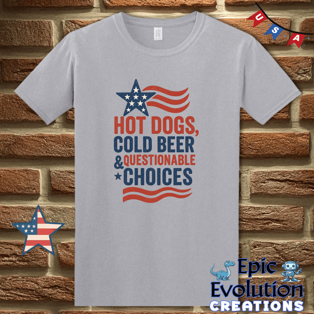 T-Shirt S / Graphite Heather Funny 4th of July Shirt for Men and Women Epic Evolution Creations