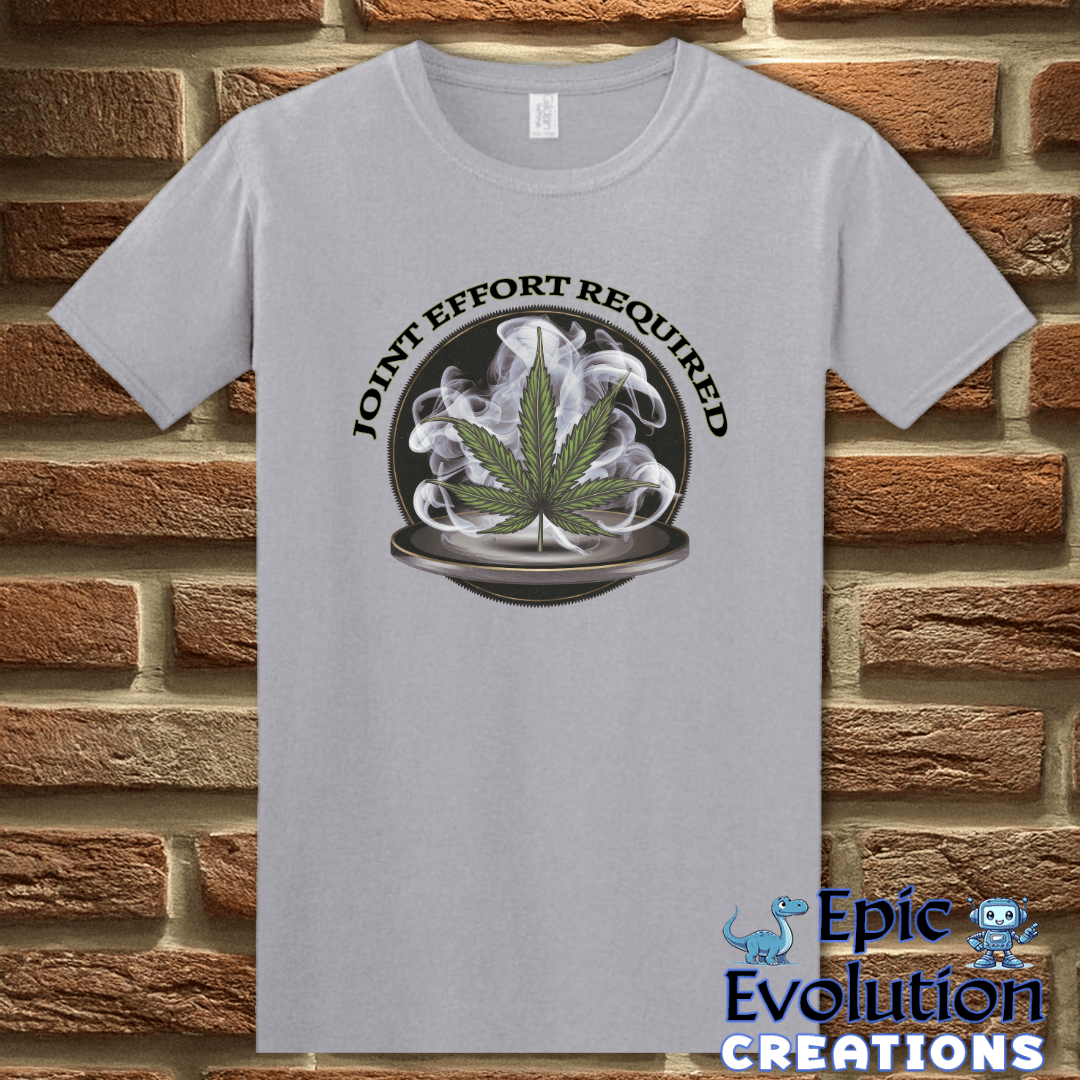 T-Shirt S / Graphite Heather Funny Cannabis Joint T-Shirt Epic Evolution Creations