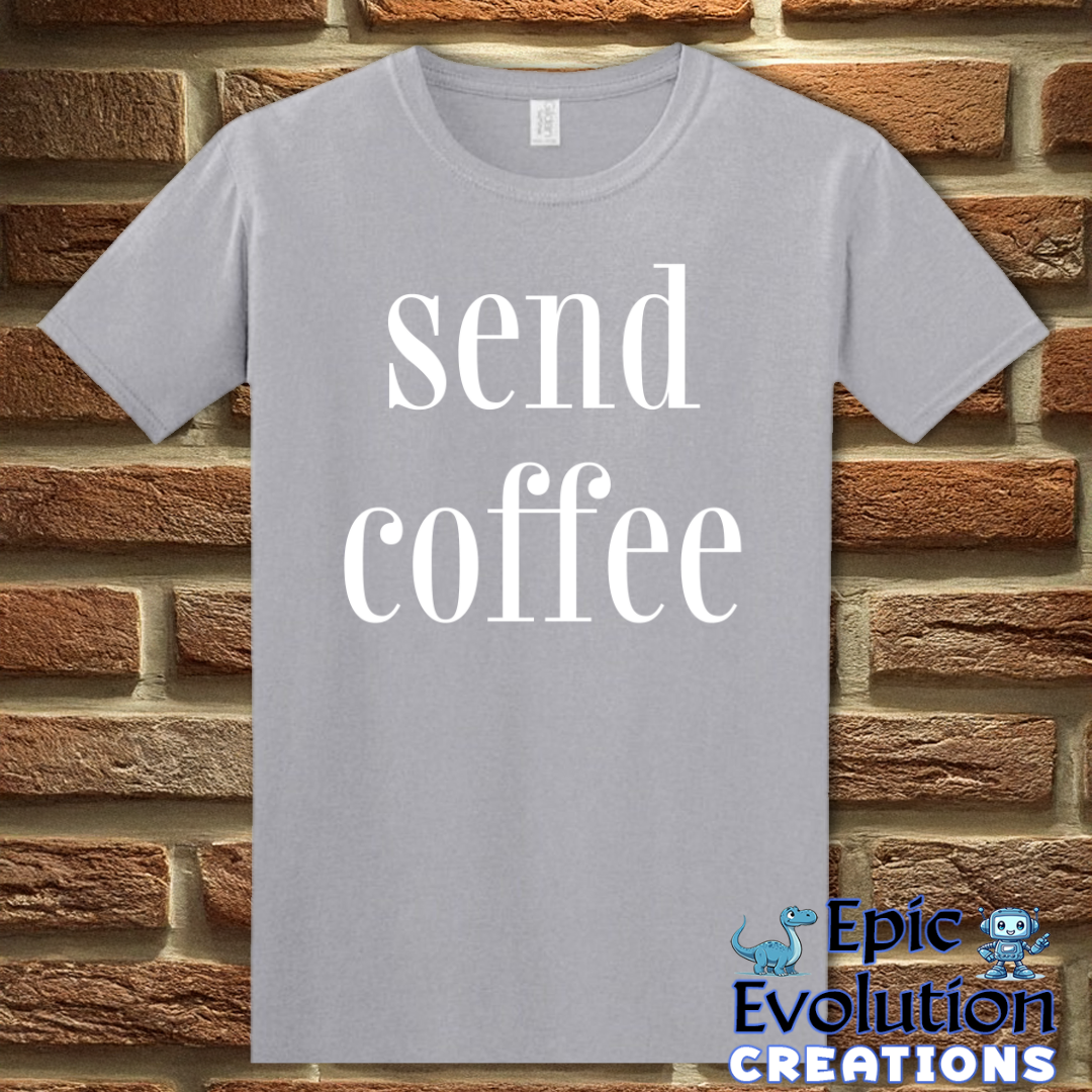 T-Shirt S / Graphite Heather Funny Coffee Addict T Shirt Epic Evolution Creations