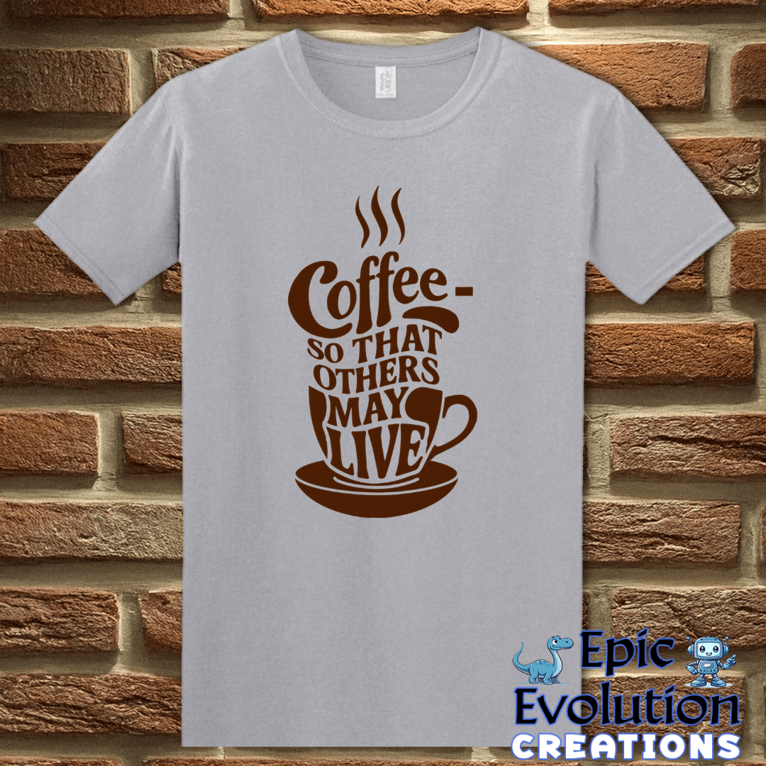 T-Shirt S / Graphite Heather Funny Coffee Lover T Shirt Epic Evolution Creations
