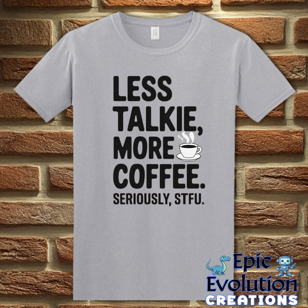 T-Shirt S / Graphite Heather Funny Coffee Shirt for Coffee Lovers Epic Evolution Creations