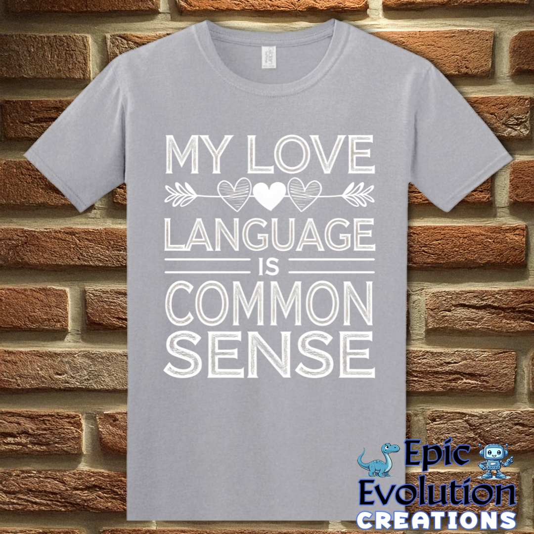 T-Shirt S / Graphite Heather Funny Common Sense T Shirt Epic Evolution Creations