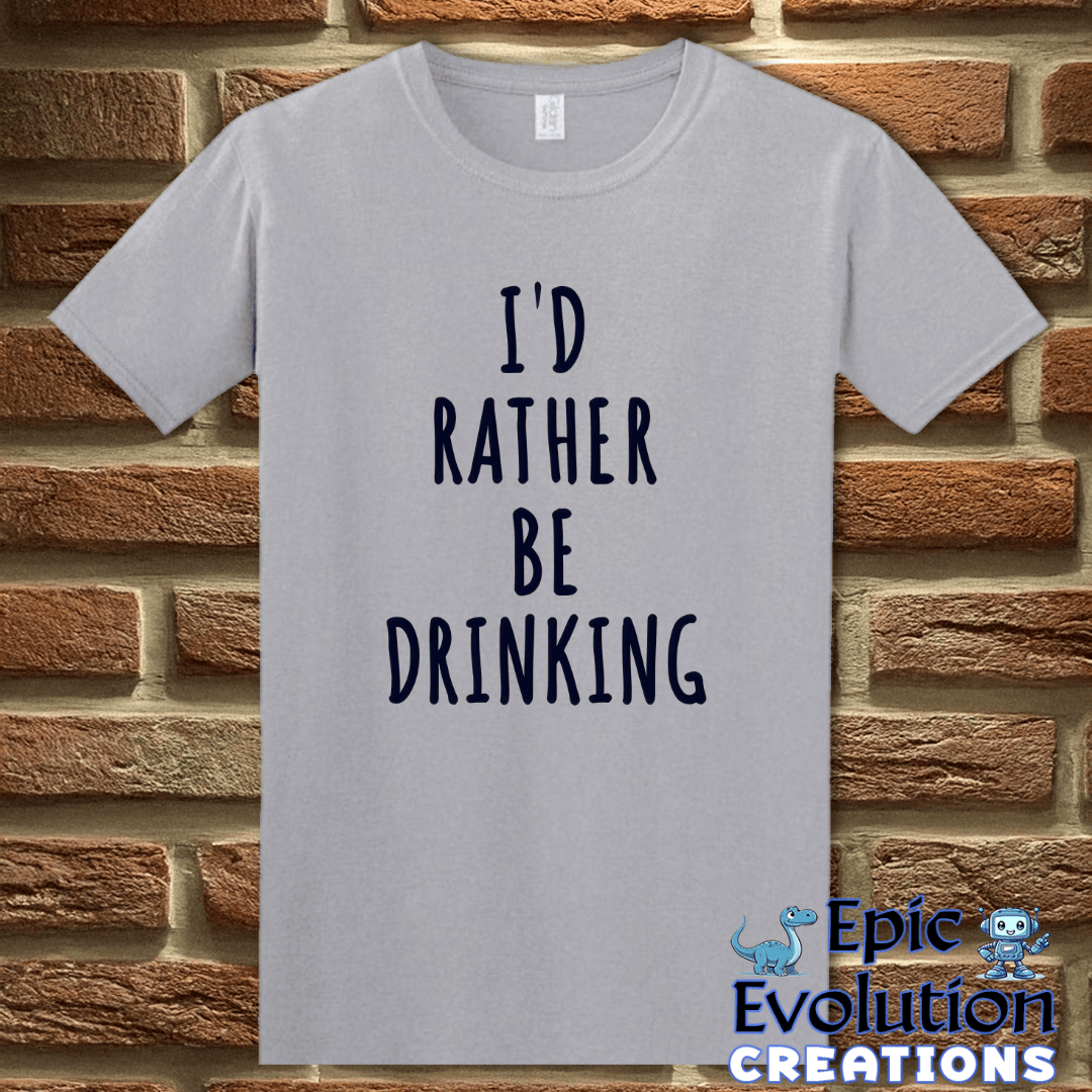 T-Shirt S / Graphite Heather Funny Drinking Quote T-Shirt for Alcohol Lovers Epic Evolution Creations