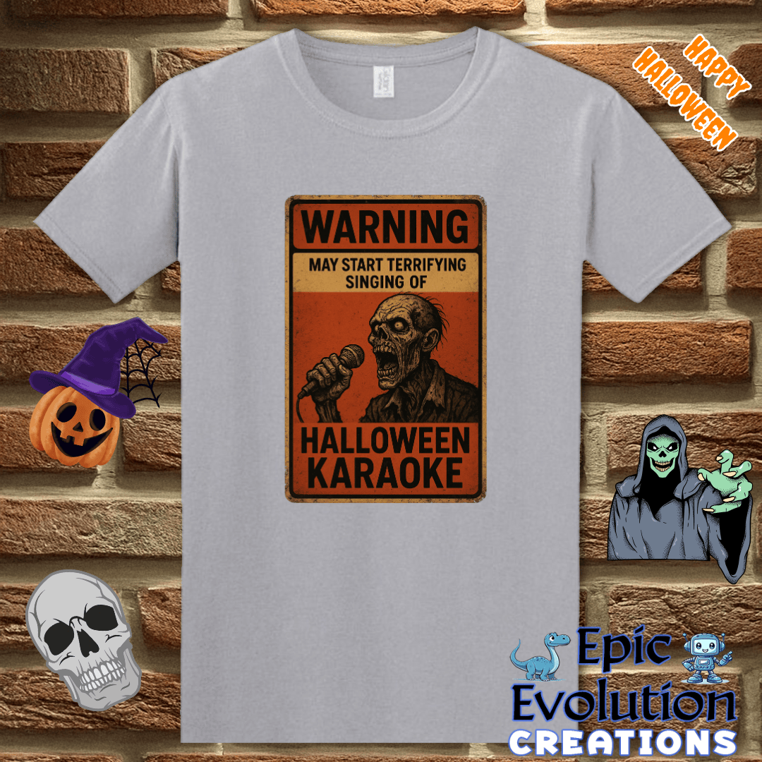 T-Shirt S / Graphite Heather Funny Halloween Zombie T-Shirt Epic Evolution Creations