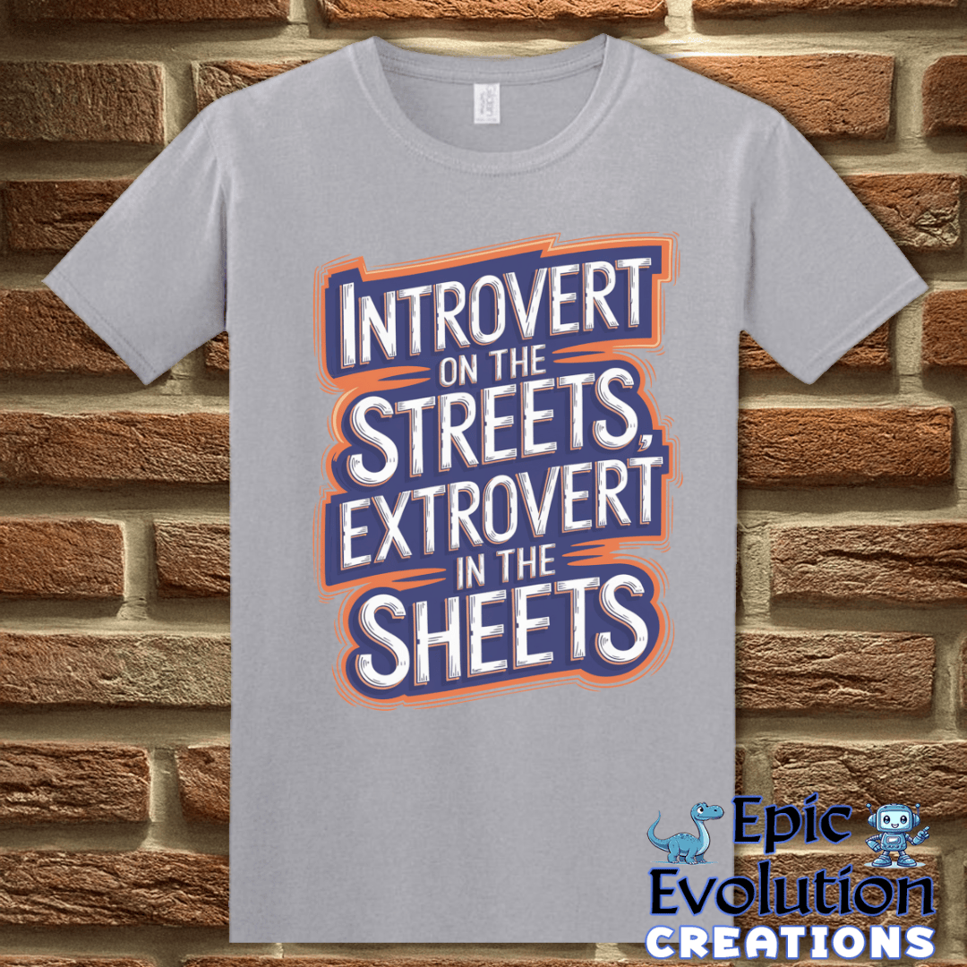 T-Shirt S / Graphite Heather Funny Introvert T Shirt Epic Evolution Creations