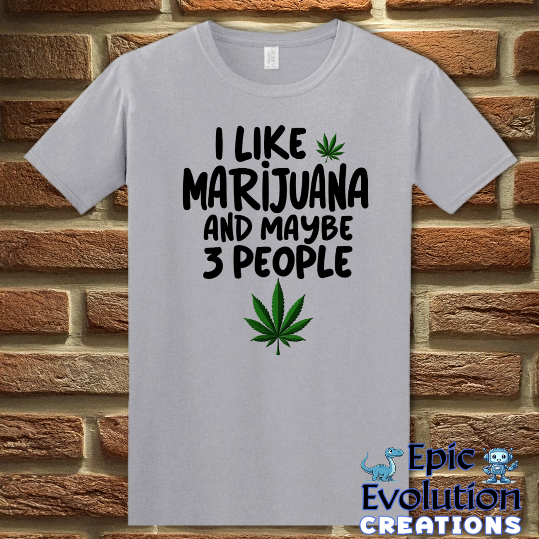 T-Shirt S / Graphite Heather Funny Marijuana Lover Shirt for Cannabis Lovers Epic Evolution Creations