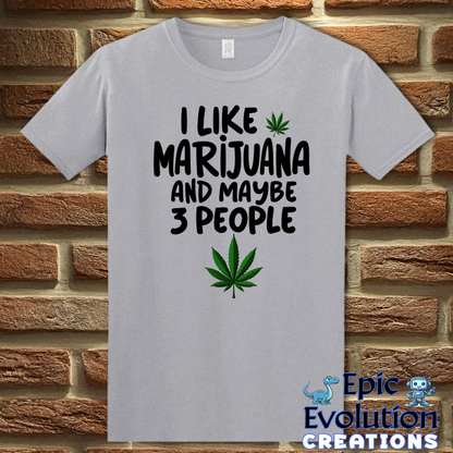 T-Shirt S / Graphite Heather Funny Marijuana Lover Shirt for Cannabis Lovers Epic Evolution Creations