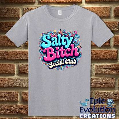 T-Shirt S / Graphite Heather Funny Salty Bitch shirt for Women Epic Evolution Creations