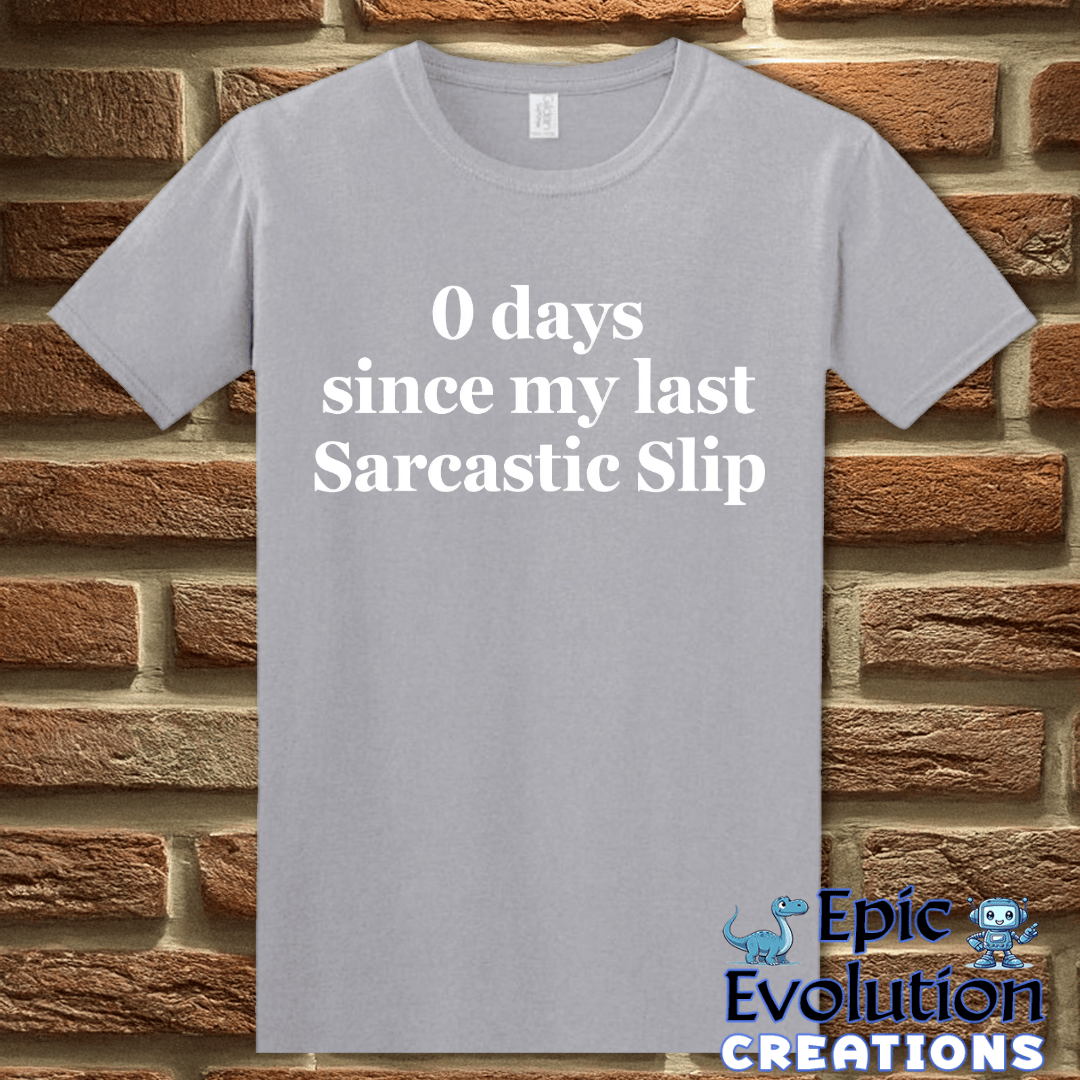 T-Shirt S / Graphite Heather Funny Sarcastic Slip T Shirt Epic Evolution Creations