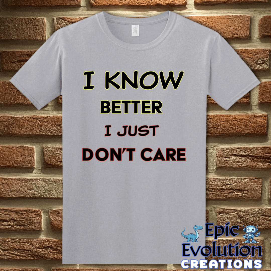 T-Shirt S / Graphite Heather Funny Self-Awareness T Shirt Epic Evolution Creations