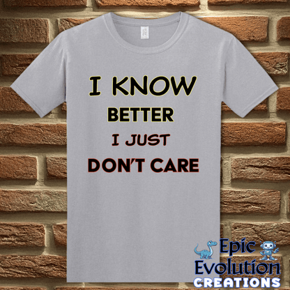 T-Shirt S / Graphite Heather Funny Self-Awareness T Shirt Epic Evolution Creations