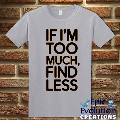 T-Shirt S / Graphite Heather Funny Self-expression T Shirt Epic Evolution Creations