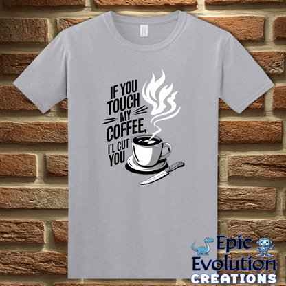 T-Shirt S / Graphite Heather Funny T Shirt for Coffee Lovers Epic Evolution Creations