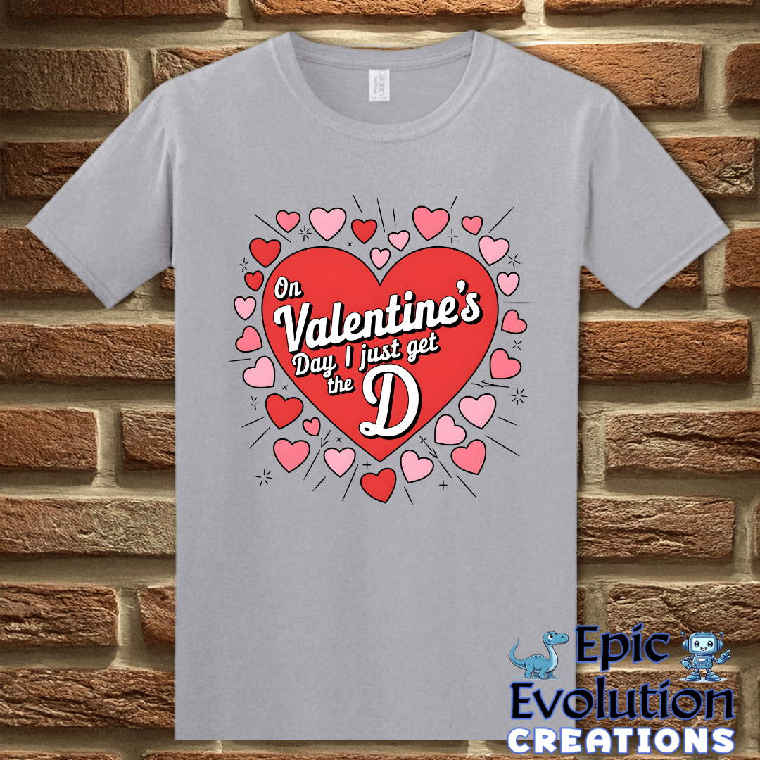 T-Shirt S / Graphite Heather Funny Valentine’s Day T Shirt Epic Evolution Creations