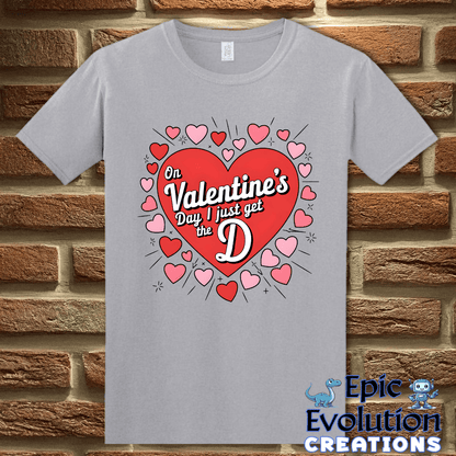 T-Shirt S / Graphite Heather Funny Valentine’s Day T Shirt Epic Evolution Creations