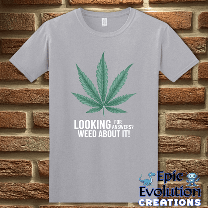 T-Shirt S / Graphite Heather Funny Weed 420 Lifestyle T Shirt Epic Evolution Creations