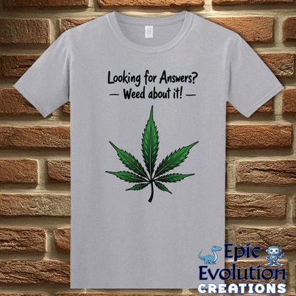 T-Shirt S / Graphite Heather Funny Weed 420 Lifestyle T Shirt Epic Evolution Creations